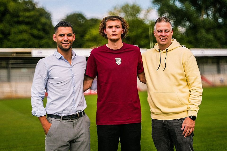 Luka Tankulic (links) und Dennis Kocker (rechts) mit Dominik Limprecht. Luka Tankulic (links) und Dennis Kocker (rechts) mit Dominik Limprecht.