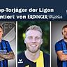 Sandro Rott, Andreas Hohlenburger und Christian Geß (v.l.n.r.) sind die besten Torjäger der Kreisligen Donau/Isar.