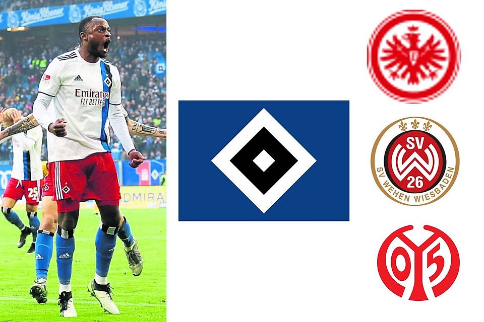 Alle Energie für den Aufstieg: David Kinsombi will mit dem HSV zurück in Liga eins. In der Jugend war er unter anderem für den SV Wehen-Wiesbaden, Eintracht Frankfurt und Mainz 05 am Ball.