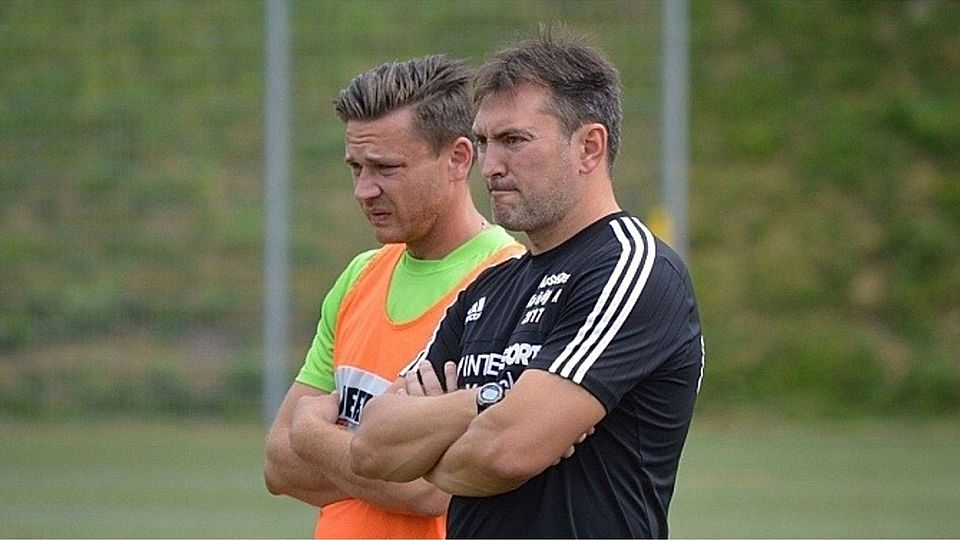 Trainer Max Franz (r.) erhält ab sofort Verstärkung vom neuen spielenden Co-Trainer Eugen Schlej (l.).Foto: Rogala.