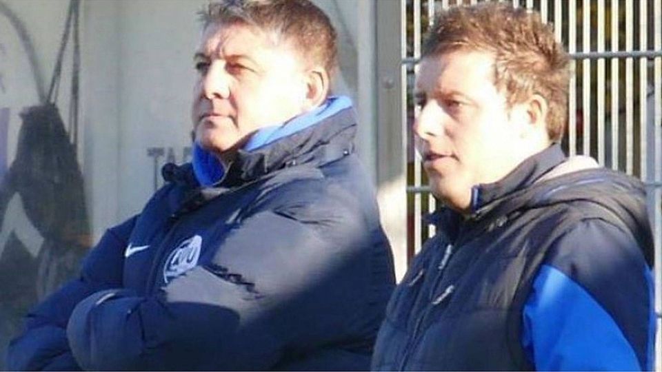 Erfolgreiches Trainergespann beim Fußballbezirksligisten FV Unterharmersbach: Markus Eichhorn (links) und Manuel Jilg. | Foto: Verein