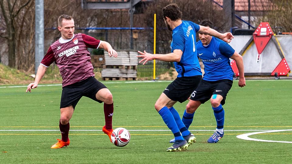 Das 1:0 wunderbar mit eingeleitet: Dominic Baumann (l.) war am besten SV-Spielzug beteiligt.