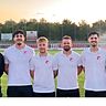 Von links: Trainer Blazej Majewski, Gurur Gök, Nico Oertel, Tobias Amann, Xhavid Covanaj und Spartenleiter Alexander Eirich.