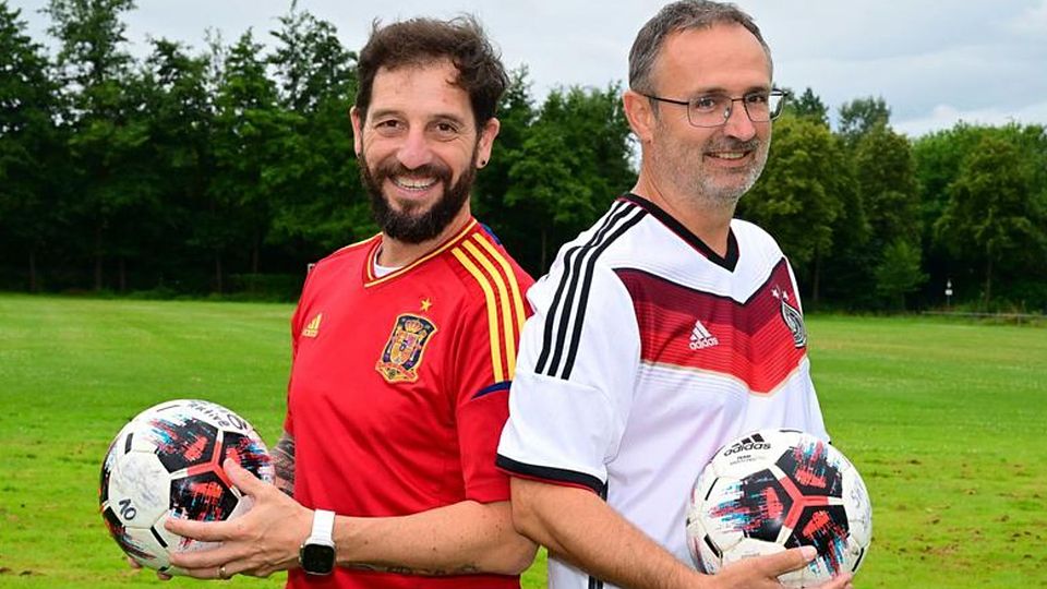 Bei der SKV Büttelborn arbeiten sie Hand in Hand, am Freitag sind sie Konkurrenten: Trainer Francisco "Kiki" Ortega (links) und der Sportliche Leiter Jörg Nowka.