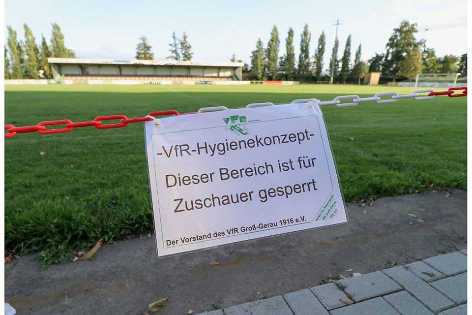 Bei den meisten Vereinen, wie hier beim Gruppenliga-Aufsteiger VfR Groß-Gerau, war man mit der Umsetzung des Hygienekonzeptes am vergangenen Wochenende weitgehend zufrieden.
