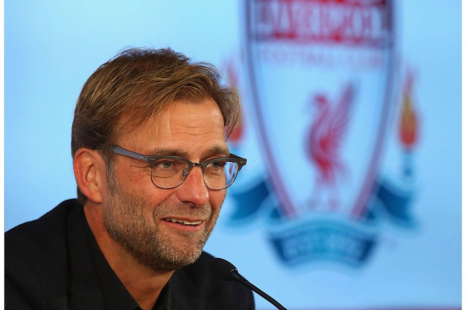 Vier Tage nach seinem Amtsantritt leitete Jürgen Klopp erstmals das Training beim FC Liverpool. Foto: Getty Images