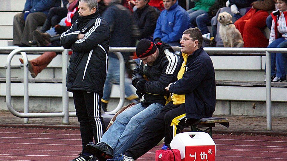 Christian Maier (links) ist nicht mehr Trainer des TSV Mindelheim. Er quittierte von sich aus den Dienst.	F.: Axel Schmidt