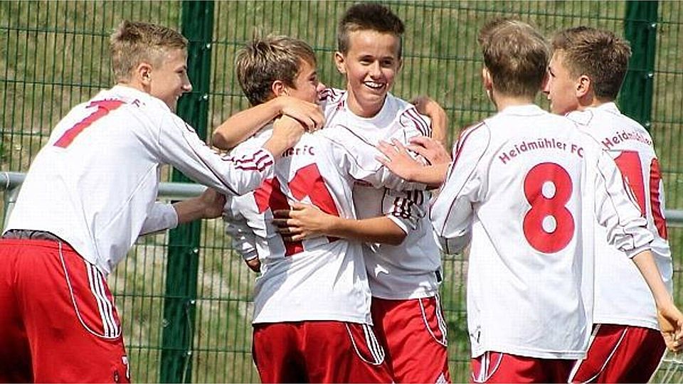 Allen Grund zur Freude haben in der Fußball-Landesliga zurzeit die C-Junioren des Heidmühler FC. privat