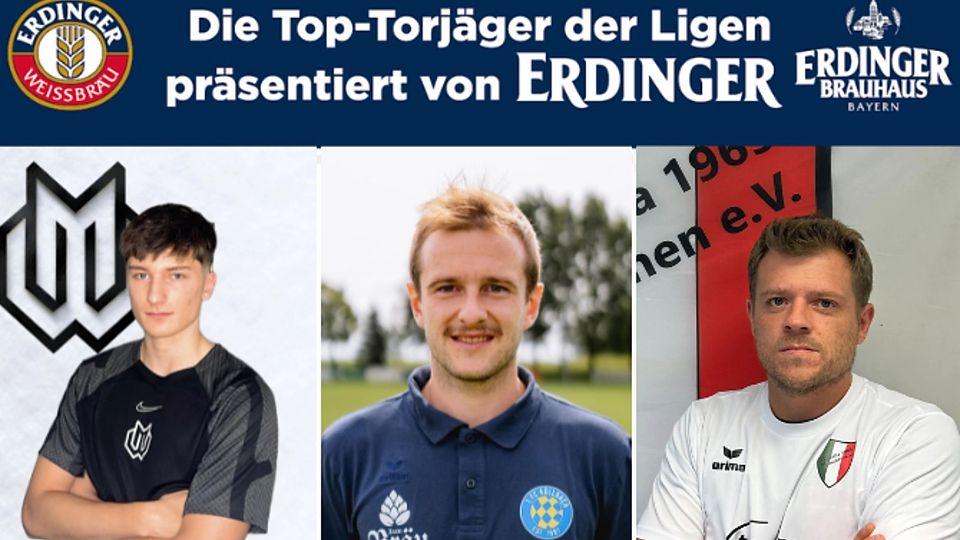 Max Gschwandtner (re.), Lorenz Weber (li.) und Matthias Regiert sind eine der treffsichersten Akteure der Münchner A-Klassen.