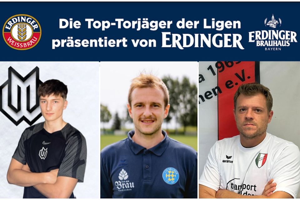 Max Gschwandtner (re.), Lorenz Weber (li.) und Matthias Regiert sind eine der treffsichersten Akteure der Münchner A-Klassen.