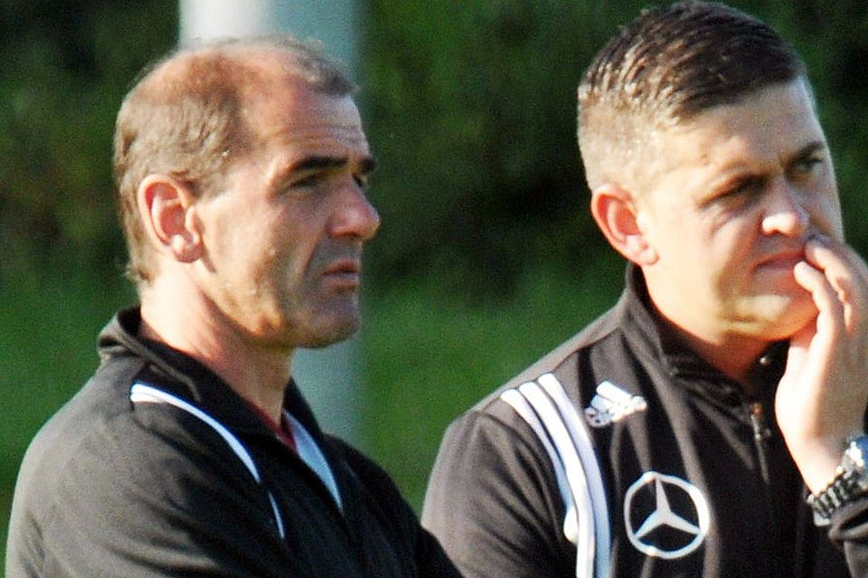 Mit Hans Sperandio (links) als neuem Trainer tritt der TSV Offingen beim VG-Turnier an.   F.: Walter Brugger