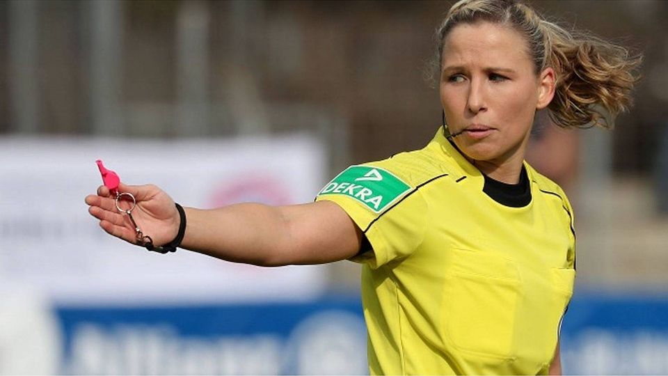 Die Alzeyerin Ines Appelmann pfeift am Samstag das Finale des DFB-Pokals in Köln.