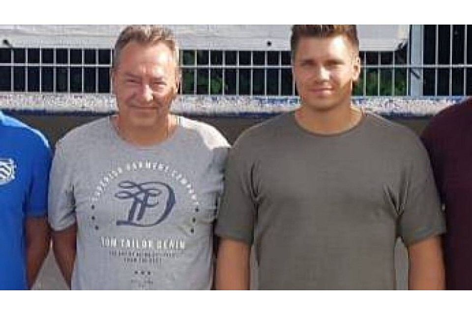 Neues Neuhaderner Trainer-Duo: Vater Winnie (l.) und sein Sohn Matthias Luginger.  FC Neuhadern München