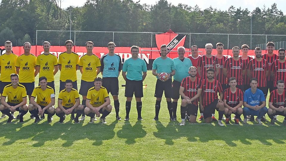 Die Fußballer des SV Marzling und der Landkreisauswahl