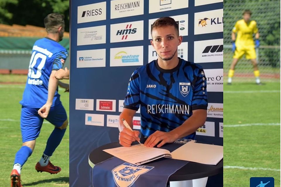 Nesreddine Kenniche bei der Vertragsunterschrift