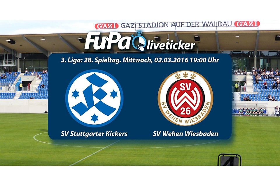 Die Stuttgarter Kickers empfangen heute den SV Wehen Wiesbaden. Wir tickern live für euch. Foto: Collage FuPa Stuttgart
