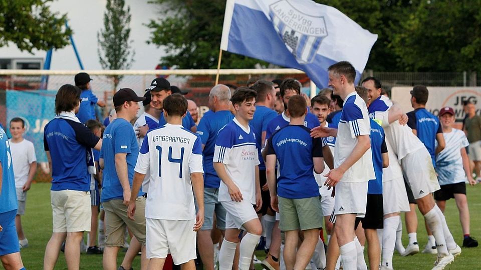 Die SpVgg Langerringen darf den Bezirksliga-Aufstieg bejubeln.