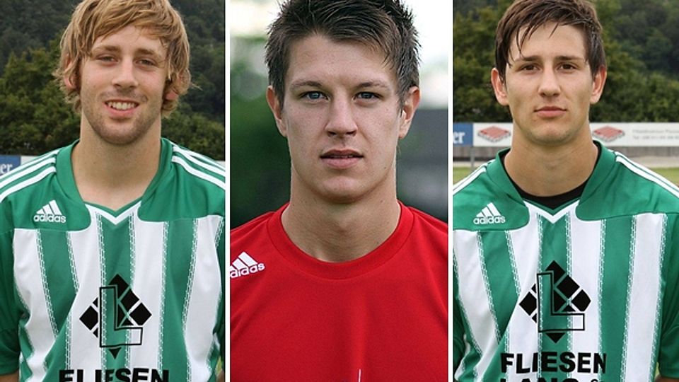 Uli Fischhold, Christoph Palzer und Christian Baier schließen sich dem FC Alkofen an. Montage: Santner