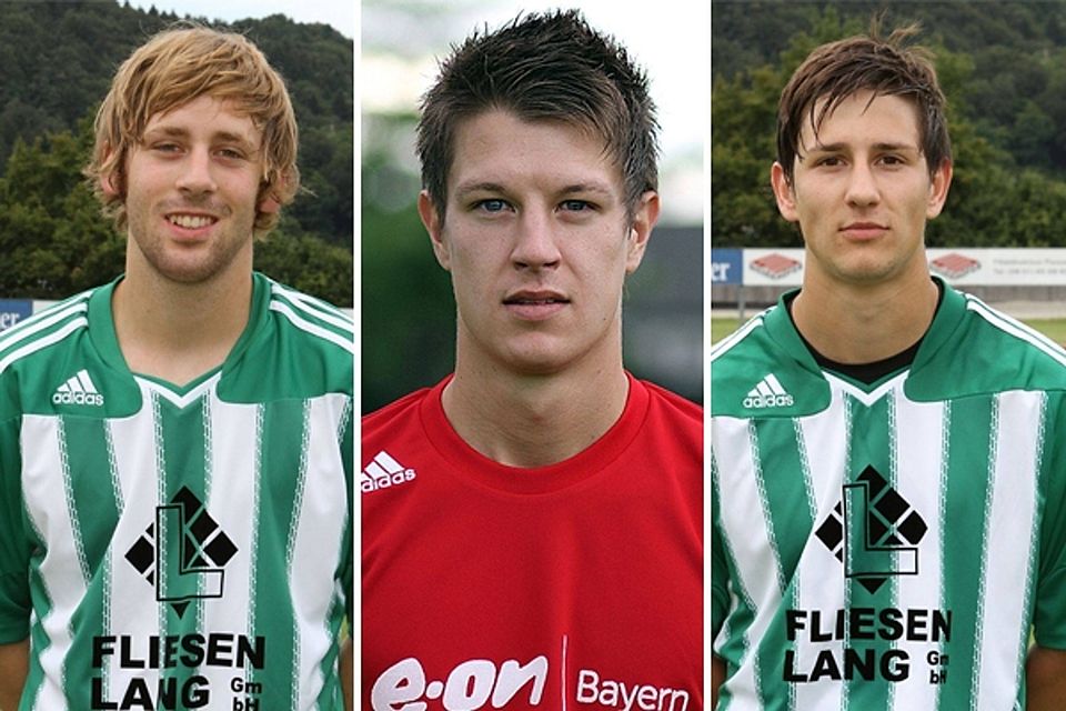 Uli Fischhold, Christoph Palzer und Christian Baier schließen sich dem FC Alkofen an. Montage: Santner