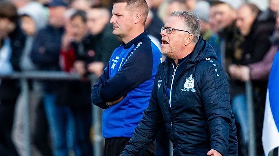 Marcel Kißling (links) löste Timo Krautwurst als Trainer in Meiningen ab.
