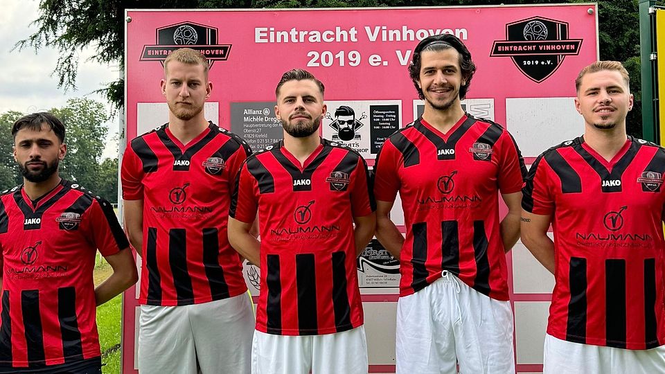 Die neuen Transfers von links nach rechts: Jonas Görlich, Jan Schäfer, Oktay Vardar, Doruk Dural, Tarik Vardar