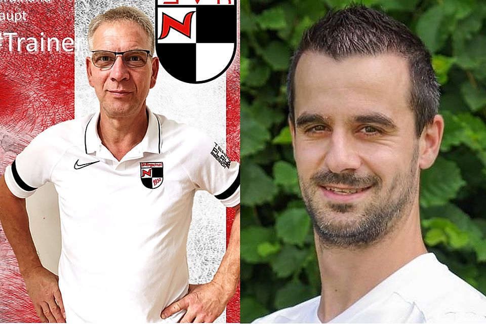 Der bisherige Trainer Ferdinand Haupt (links auf dem Bild) und der neue Trainer Simon Boscher