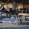Der Wattenscheider Fanblock beim Hinspiel gegen Schermbeck.