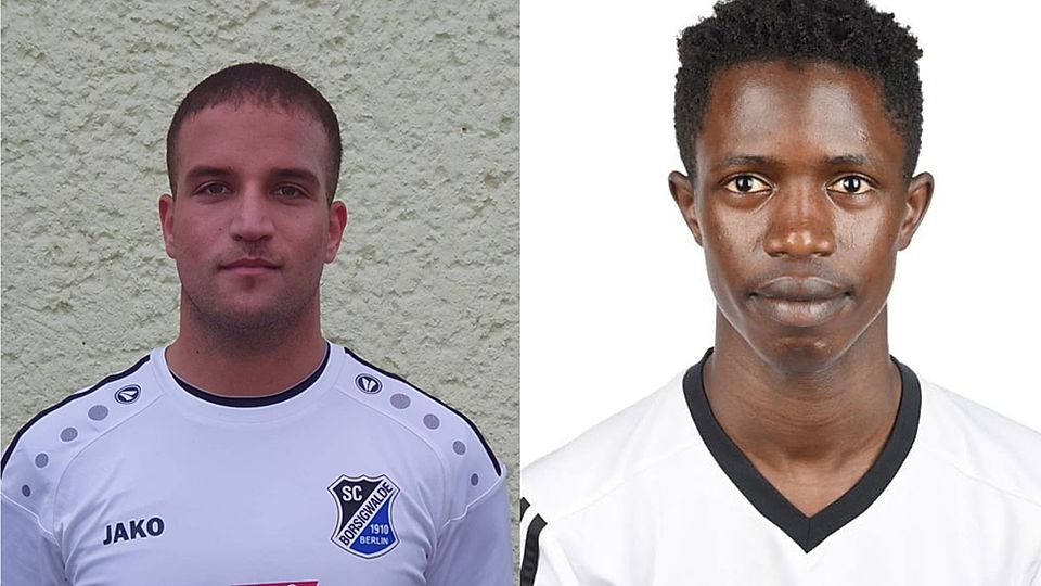 Ziyad Khanji (li.) und Lamin Sarr (re.) schließen sich dem Weißenseer FC an.