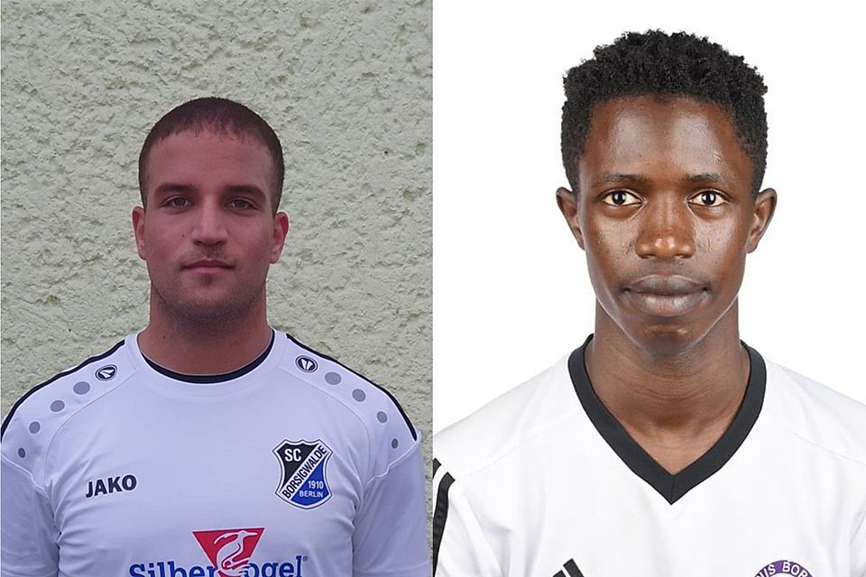 Ziyad Khanji (li.) und Lamin Sarr (re.) schließen sich dem Weißenseer FC an.