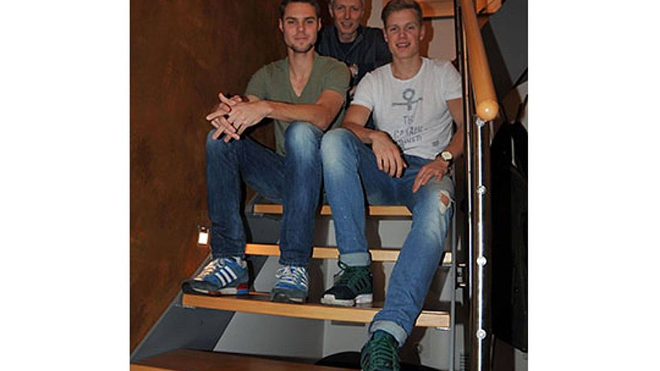 Fußball bestimmt das Leben der Dammanns (von links): Fabio, Dirk und Luca Dammann. Foto Berlin
