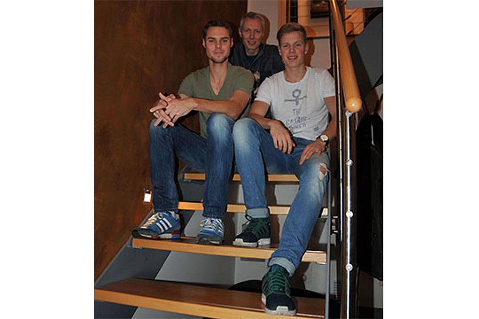 Fußball bestimmt das Leben der Dammanns (von links): Fabio, Dirk und Luca Dammann. Foto Berlin