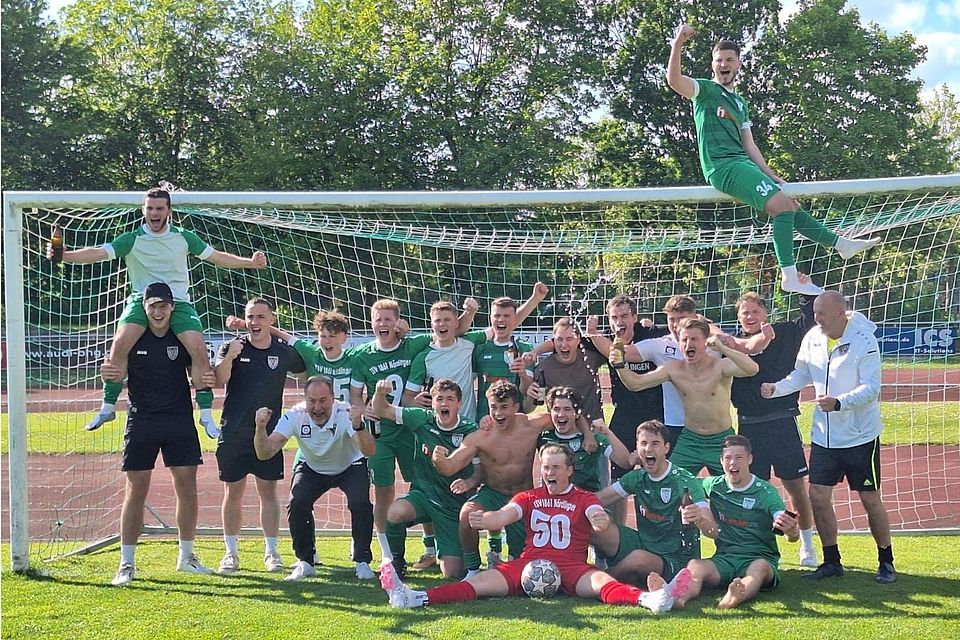 Partysteimmung war beim TSV Nördlingen angesagt, nachdem die U23 die Kreisliga-Meisterschaft perfekt gemacht hat.