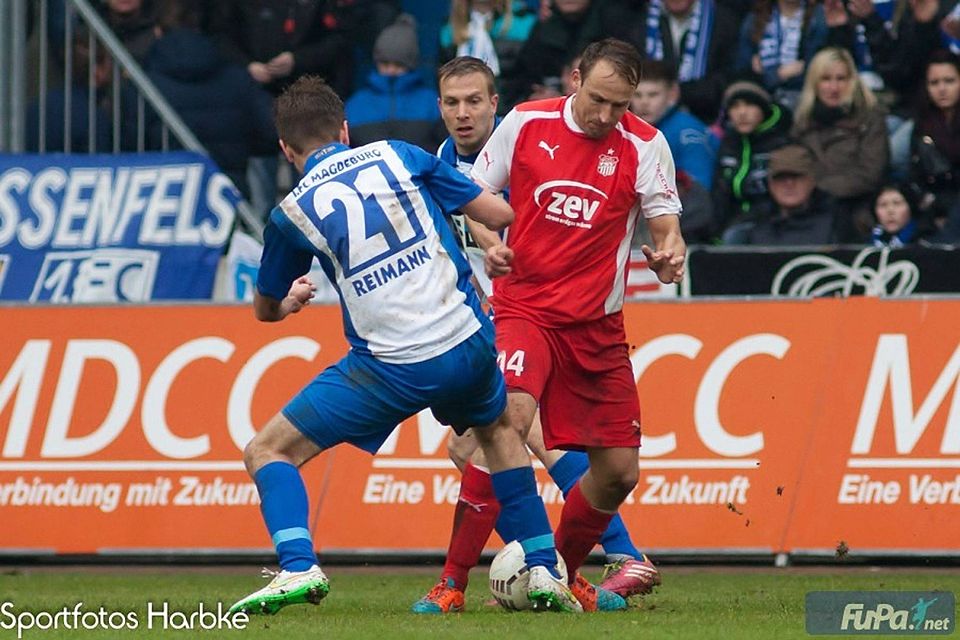 Der 1. FC Magdeburg und der FSV Zwickau trennten sich im Spitzenspiel der Regionalliga Nordost 1:1. Foto: Harbke