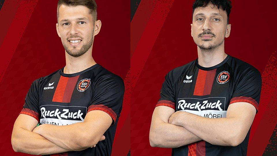 Tobias Huber (li.) ist nur noch bis Sommer Chefanweiser des SSV Eggenfelden. Valdrin Blakaj tritt seine Nachfolge an 
