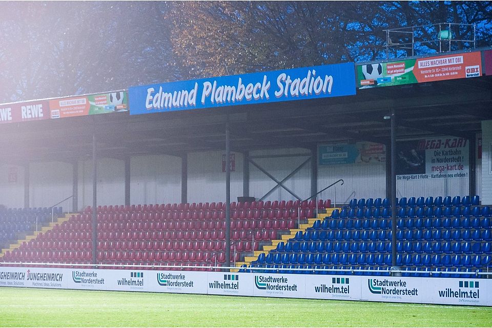 Hier trainiert die tschechische Nationalmannschaft im kommenden Jahr: Das Edmund-Plambeck-Stadion vom FC Eintracht Norderstedt.