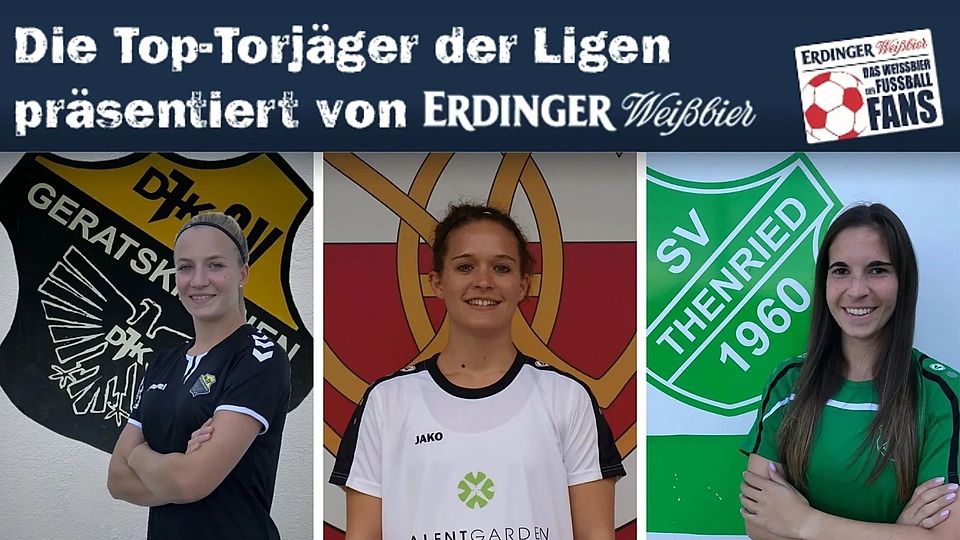 Sandra Utzschmid, Nicole Zühlke und Franziska Hutter (v.l.n.r.) sind die besten Torjägerinnen der Landesliga Süd. 