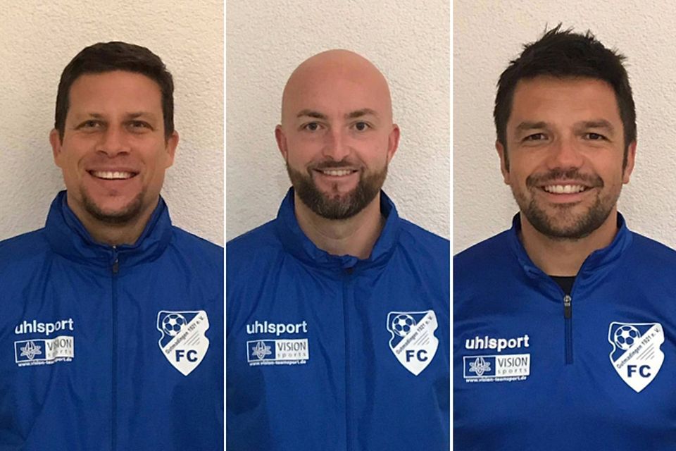Bewährtes Trainergespann in Gutmadingen (von links): Steffen Breinlinger, Marc Genter und Frank Holder | Fotos: FC Gutmadingen