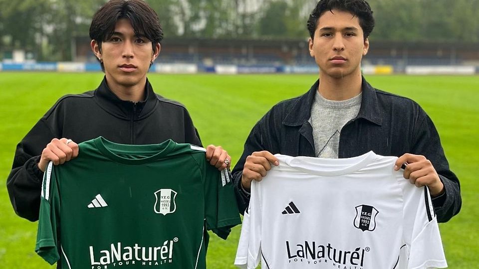 Riku Tome (l.) und Vitali Alejandro Martinez Hernandez wechseln zu YEG Hassel.