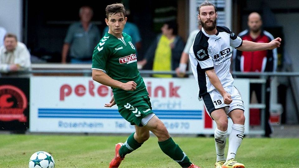 Brian Gallo (re.) gehört ab sofort nicht mehr zum Bayernliga-Kader des FC Amberg. F: Anders