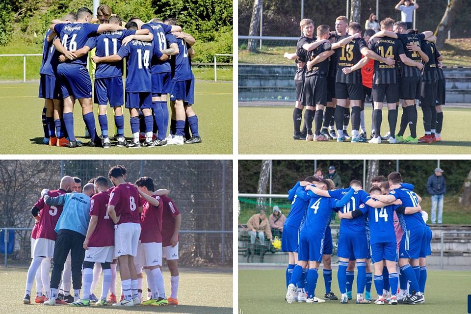 Die Spvgg. Igstadt, der SC Polonia, der TuS Medenbach und der FC Maroc (im Uhrzeigersinn) haben derzeit die besten Karten auf den Aufstieg in die Kreisoberliga - sofern der 1.FC Naurod II nicht aufsteigen darf. Die Spvgg. Igstadt, der SC Polonia, der TuS Medenbach und der FC Maroc (im Uhrzeigersinn) haben derzeit die besten Karten auf den Aufstieg in die Kreisoberliga - sofern der 1.FC Naurod II nicht aufsteigen darf.