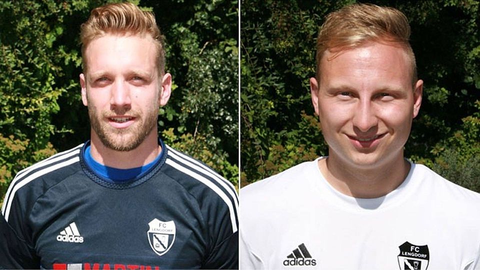 Mit Florian Leininger (l.) und Manuel Gröber als Spielrtrainer konnte der FC Lengdorf vergangene Saison ungeschlagen in die Kreisliga aufsteigen. FOTOS: FC Lengdorf