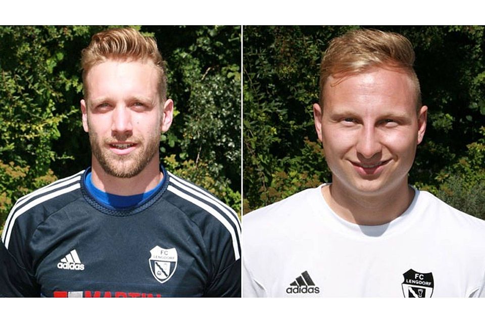 Mit Florian Leininger (l.) und Manuel Gröber als Spielrtrainer konnte der FC Lengdorf vergangene Saison ungeschlagen in die Kreisliga aufsteigen. FOTOS: FC Lengdorf