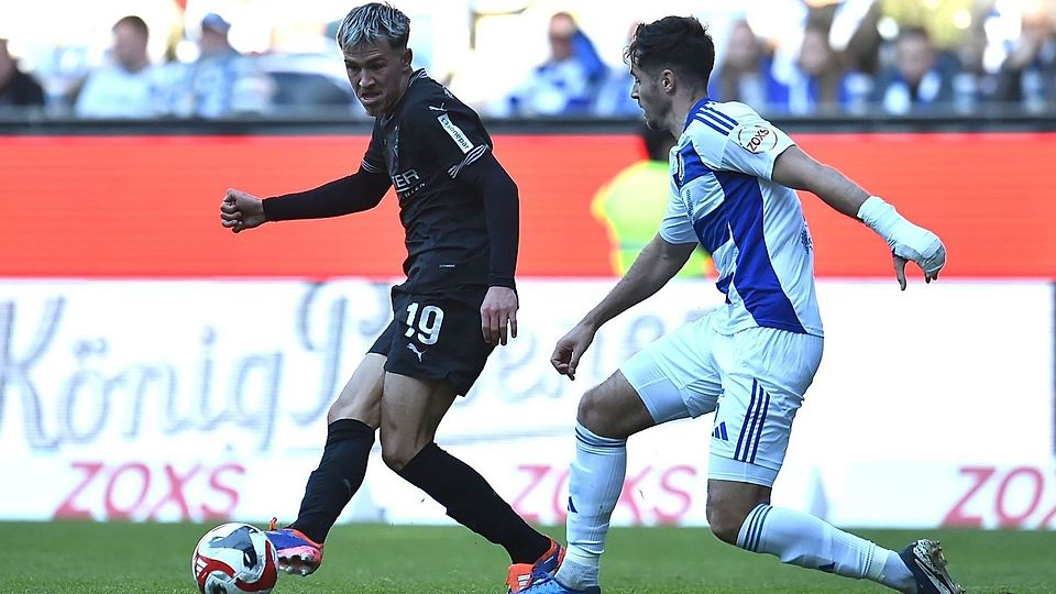 Noah Pesch ist bei Borussia Mönchengladbach kaum zu bremsen.