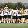 Zusammenstehen fürs Derby: Die DJK Schwebenried/Schwemmelsbach hat ein klares Ziel gegen die Freien Turner aus Schweinfurt. 