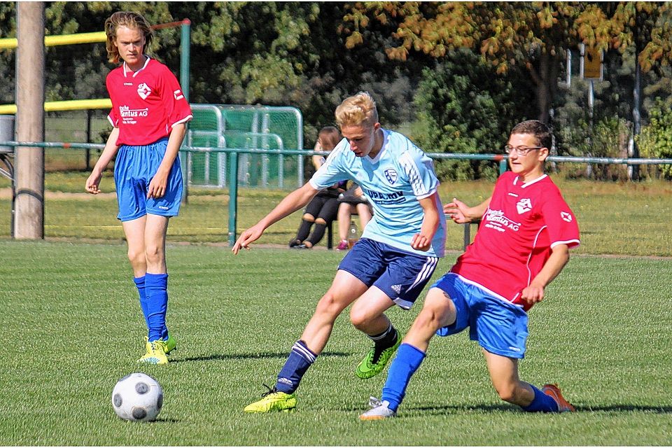 Szene aus dem Spiel der BII-Junioren der SG gegen Nordost Rostock. Manuela Höppner