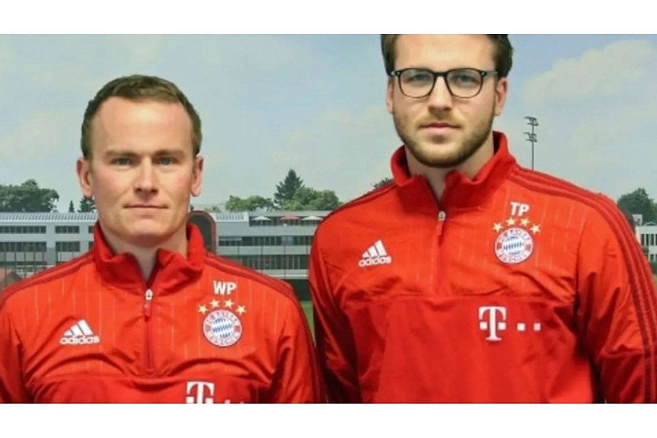 Timon Pauls (r.) wechselt nach drei Jahren beim FC Bayern nach Augsburg und wird dort Chefscout.  fcbayern.com (Archiv)