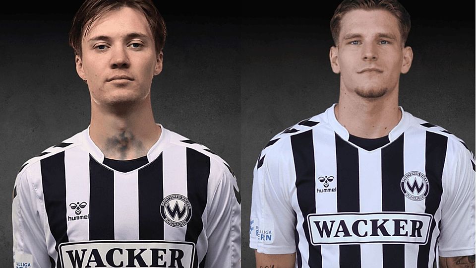Auch Sebastian Malinowski (li.) und Niklas Doll verabschieden sich vom SV Wacker Burghausen