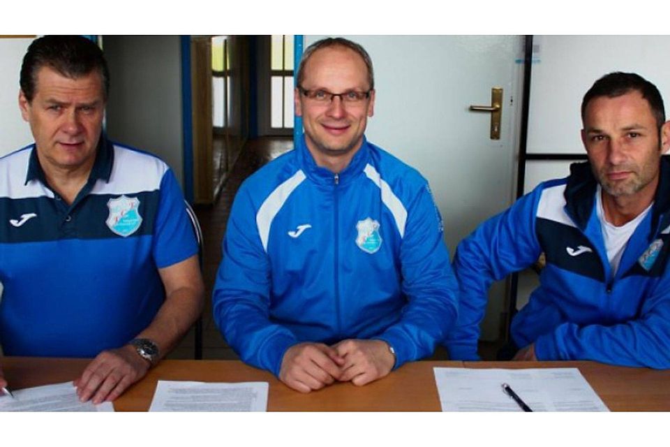 Michael Offenhaus, Daniel Rudloff und René Koch wollen den FCE weiter voranbringen. © FC Eisenach