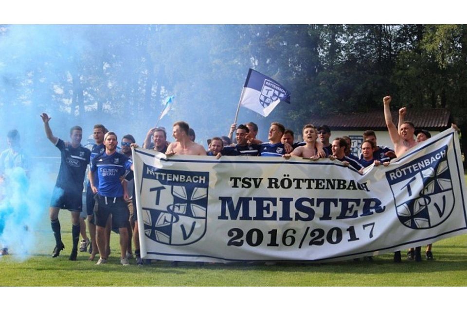 Beim TSV Röttenbach darf gefeiert werden. F: Alexandra Fraissinet