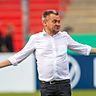 Manfred Schwabl beim DFB-Pokal-Spiel der SpVgg Unterhaching gegen den FC Augsburg.